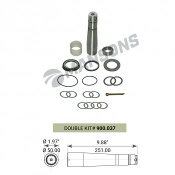 1 829 р. Ремкомплект VOLVO FH12 шкворня (на сторону) MANSONS MANSONS 900.037.00 (900.037.00). Увеличить фотографию 1