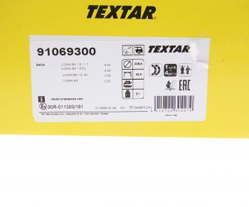 4 199 р. Колодки тормозные ЛАДА Largus RENAULT Kangoo (09-),Logan (07-) задние барабанные (4шт.) TEXTAR TEXTAR 91069300 (91069300). Увеличить фотографию 3