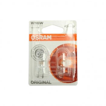 186 р. Лампа 12V W16W W2.1x9.5d блистер (2шт.) OSRAM (921-02b). Увеличить фотографию 1