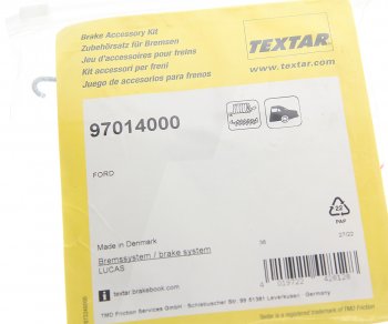 979 р. Ремкомплект FORD Focus (99-04) колодок тормозных задних TEXTAR TEXTAR 97014000 (97014000). Увеличить фотографию 2