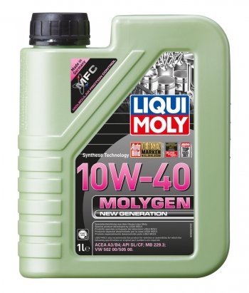 1 699 р. Масло моторное MOLYGEN NEW GENERATION 10W40 синт.1л LIQUI MOLY (9955). Увеличить фотографию 1