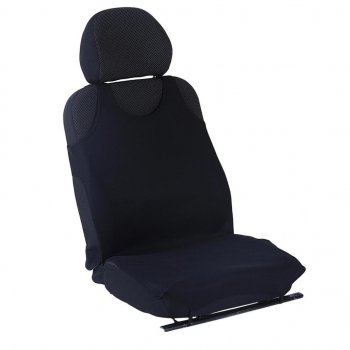 1 029 р. Универсальные чехлы сидений (майка, 2 предм., полиэстер) AIRLINE Nissan titan (2003-2015) (черный). Увеличить фотографию 6