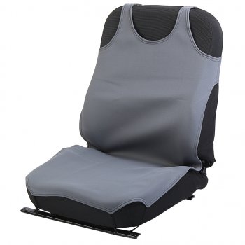 1 029 р. Универсальный чехол сидений (майка, 2 предм., полиэстер) AIRLINE Nissan titan (2003-2015) (серый). Увеличить фотографию 6