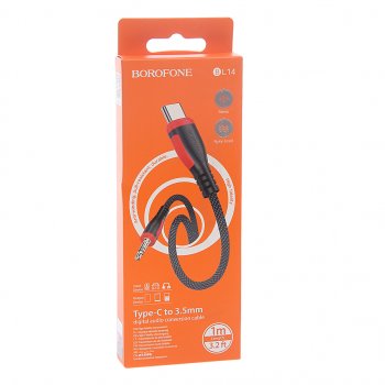 267 р. Переходник USB Type C на jack 3.5 BOROFONE BOROFONE bl14 black (bl14 black). Увеличить фотографию 3