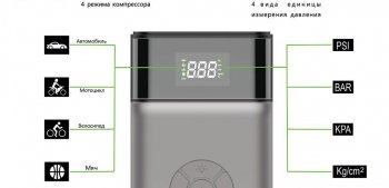 12 449 р. Устройство пусковое 12V 1200A 11000мАч (power bank) (компрессор, фонарь) BVITECH (bs-093asqdsp11). Увеличить фотографию 5