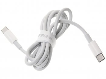 419 р. Кабель USB Type C-USB Type C 1м белый BOROFONE BOROFONE bx44 white (bx44 white). Увеличить фотографию 1