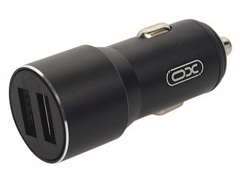 339 р. Устройство зарядное в прикуриватель 2USB 12V черное XO (cc30 black). Увеличить фотографию 1