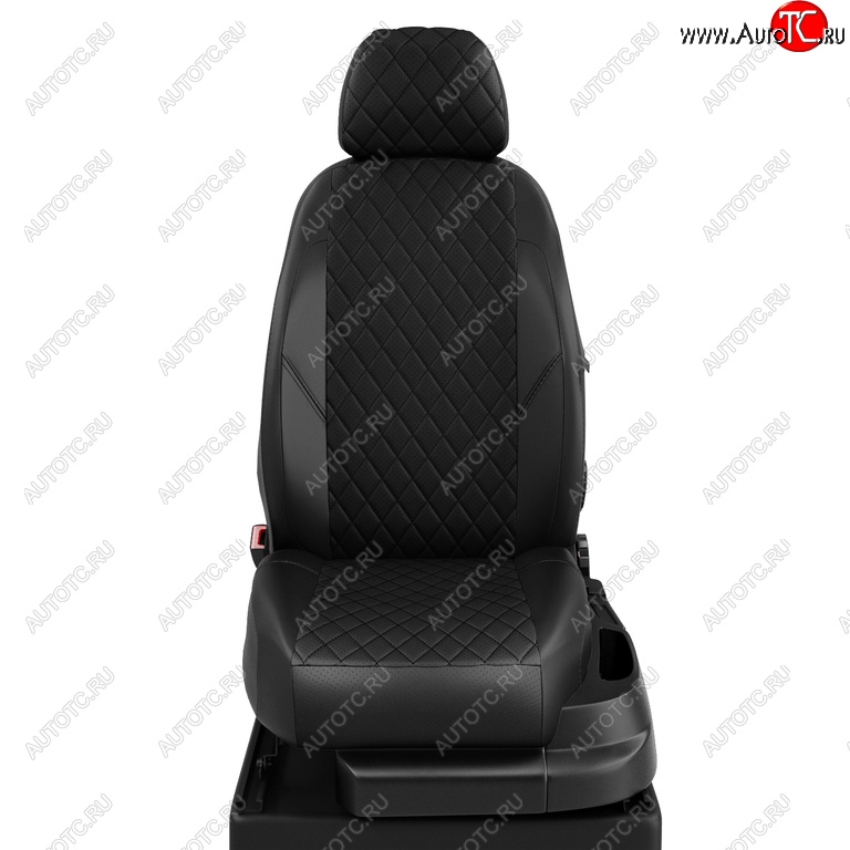 6 849 р. Чехлы сидений для Chevrolet Aveo (майка, 9 предм., экокожа) AVTOLIDER  Chevrolet Aveo  T200 (2003-2008) (черные)