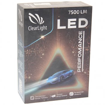 3 499 р. Лампа светодиодная 12V H11 PGJ19-2 7500LM (2шт.) Performance CLEARLIGHT (clpfmledh11-2). Увеличить фотографию 2