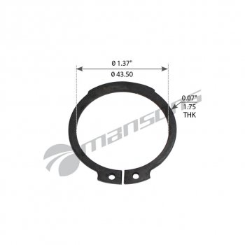 16 р. Кольцо стопорное SAF ROR вала тормозного (38x1.75мм) MANSONS (cr02). Увеличить фотографию 1