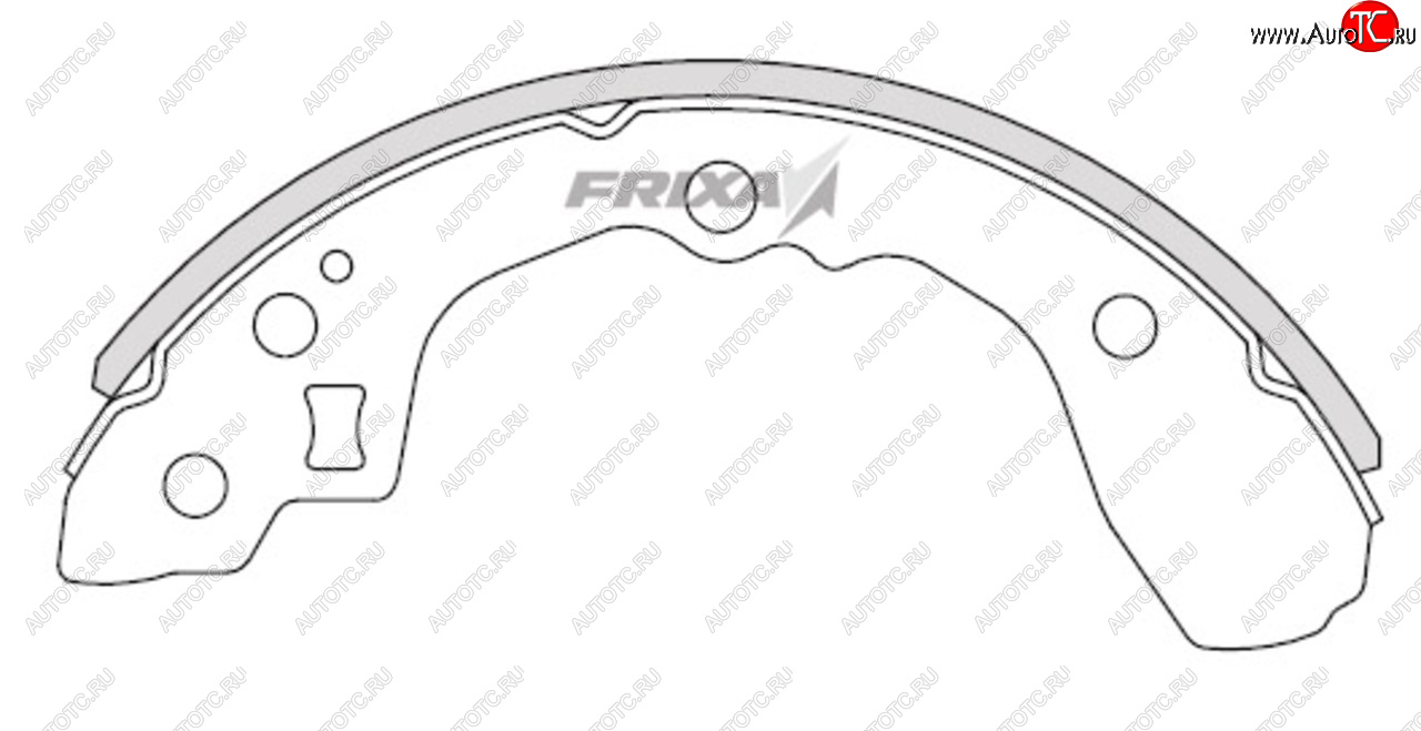 879 р. Колодки тормозные задние барабанные (4шт.) HANKOOK FRIXA  KIA Sephia - Spectra