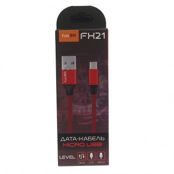 149 р. Кабель micro USB 1м FAISON (fx21 red). Увеличить фотографию 2