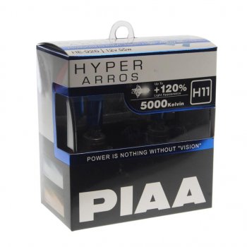 1 999 р. Лампа 12V H11 55W PGJ19-2 +120% 5000K бокс (2шт.) Hyper Arros PIAA PIAA (Пиаа) he-926-h11 (he-926-h11). Увеличить фотографию 1