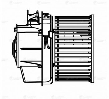 6 299 р. Вентилятор NISSAN Qashqai (14-),X-Trail (T32) (14-) 2.0i2.5i (rus) отопителя салона LUZAR (lfh1420). Увеличить фотографию 8