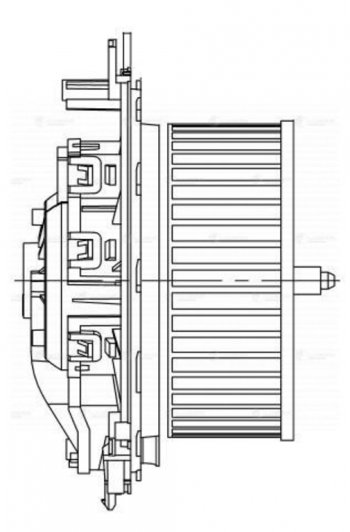 8 949 р. Мотор отопителя VW Golf (12-) AUDI A3 (12-) SEAT Leon (12-) SKODA Octavia (12-) салона LUZAR (lfh18em). Увеличить фотографию 7