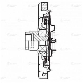 6 599 р. Вискомуфта FORD Transit (06-) привода вентилятора LUZAR LUZAR lmc1029 (lmc1029). Увеличить фотографию 3