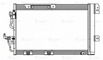 9 549 р. Радиатор кондиционера OPEL Astra H (04-),Zafira B (05-) LUZAR (lrac21165). Увеличить фотографию 3