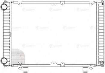 12 999 р. Радиатор ГАЗ-3302 Бизнес алюминиевый 2-х рядный дв.УМЗ-4216,Крайслер (Heavy Duty) LUZAR (lrc0303). Увеличить фотографию 7