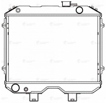 17 999 р. Радиатор УАЗ-3162,31602 алюминиевый 2-х рядный дв.ЗМЗ-409,514,УМЗ-4213 под датчик LUZAR (lrc03608). Увеличить фотографию 8