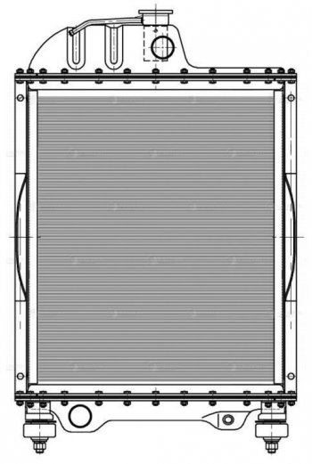 16 649 р. Радиатор МТЗ-80,82,Т-70С алюминиевый 4-х рядный LUZAR (lrc0680). Увеличить фотографию 6