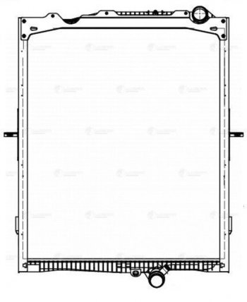 67 899 р. Радиатор VOLVO FH (05-) охлаждения двигателя (с рамкой) LUZAR (lrc1054). Увеличить фотографию 3