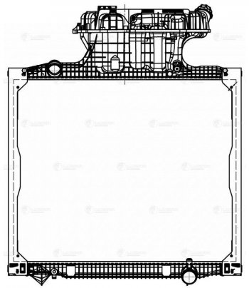 59 999 р. Радиатор MAN TGA (00-) охлаждения двигателя LUZAR (lrc1283). Увеличить фотографию 4
