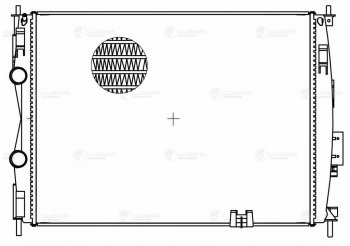 13 249 р. Радиатор NISSAN Qashqai (06-10) системы охлаждения LUZAR (lrc141ja). Увеличить фотографию 3