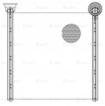 6 999 р. Радиатор отопителя VW Golf (14-) SKODA Octavia (13-) LUZAR (lrh1852). Увеличить фотографию 6