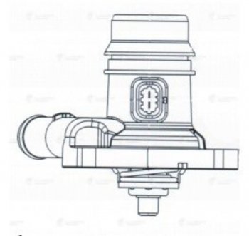 4 299 р. Термостат OPEL Astra J (09-),Corsa D (12-),Zafira C (11-) LUZAR (lt2131). Увеличить фотографию 7