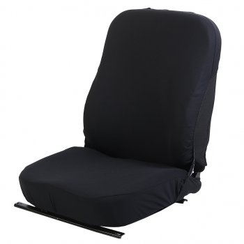 Универсальные чехлы сидений (майка, 2 предм., полиэстер) Basic AZARD JAC J7 лифтбэк (2020-2024)  (черные)