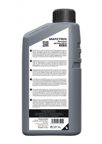 1 349 р. Масло моторное PREMIUM SN PLUS GF-5 5W30 синт.1л MAPETROL (map0017). Увеличить фотографию 2