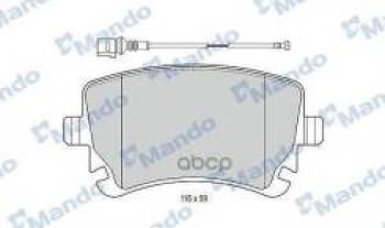 Колодки тормозные задние (4шт.) MANDO  Audi (Ауди) A8 (А8) ( D3,  D4,  D5) (2002-2021), Volkswagen (Волксваген) Transporter (Транспортер)  T4 (1990-2003)