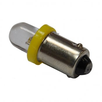 2 р. Лампа светодиодная 12V T4W BA9s Round Yellow MEGA ELECTRIC (me-0406y). Увеличить фотографию 1