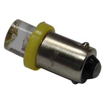 2 р. Лампа светодиодная 12V T4W BA9s Cone Yellow MEGA ELECTRIC (me-0411y). Увеличить фотографию 1