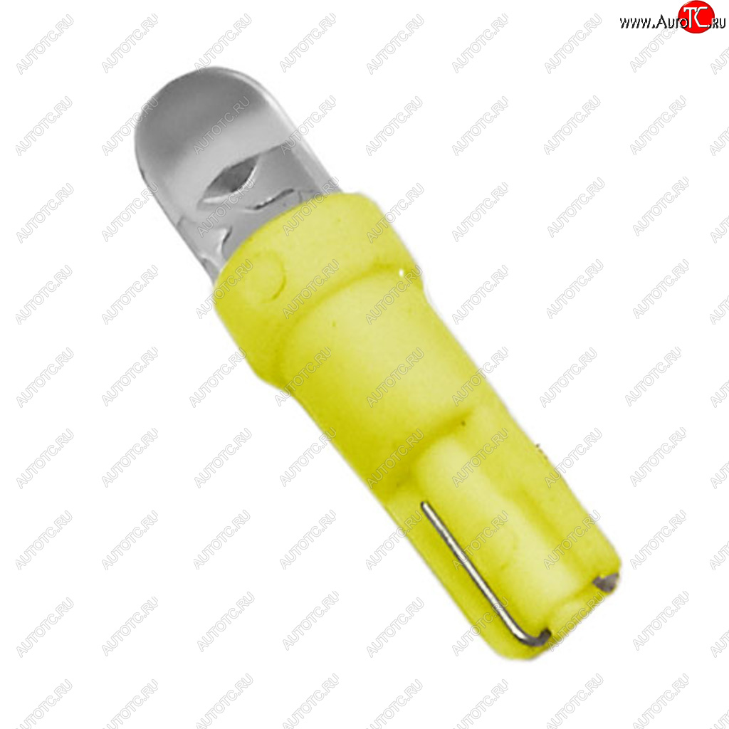 1 р. Лампа светодиодная 12V W1.2W W2х4.6d бесцокольная Round Yellow MEGA ELECTRIC (me-0415y)