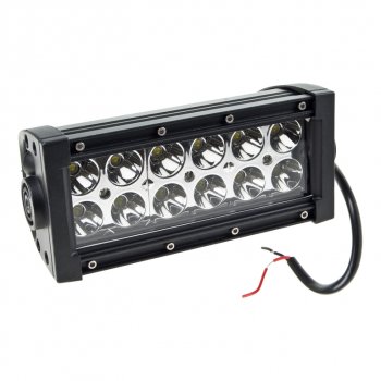 1 839 р. Фара рабочего света 190х80мм A-36W 12LED (сфокусированный свет) MISTAR (mis-a36w spot). Увеличить фотографию 1