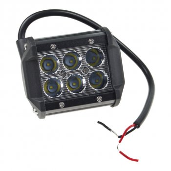 879 р. Фара рабочего света 97х75мм C-18W 6LED (сфокусированный свет) MISTAR (mis-c18w spot). Увеличить фотографию 1