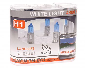 459 р. Лампа 12V H1 55W P14.5s бокс (2шт.) White Light CLEARLIGHT (mlh1wl). Увеличить фотографию 1