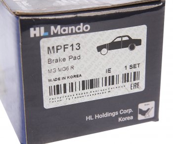 1 539 р. Колодки тормозные BMW 3 (E36,E46),Z3,Z4 (E85) (98-) задние (4шт.) MANDO MANDO mpf13 (mpf13). Увеличить фотографию 3