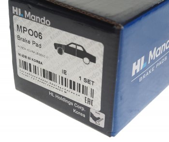 1 449 р. Колодки тормозные HONDA Civic (1.8) (06-) передние (4шт.) MANDO MANDO mpo06 (mpo06). Увеличить фотографию 3