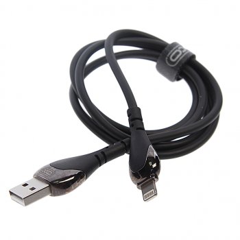 419 р. Кабель USB Type C 1м черный XO (nb218 2.4a black). Увеличить фотографию 2