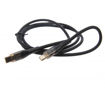 399 р. Кабель USB Type C-USB Type C 1м золото XO (nb-q223b black). Увеличить фотографию 2