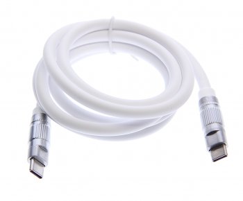 429 р. Кабель USB Type C-USB Type C 1.2м белый XO (nb-q228b white). Увеличить фотографию 1