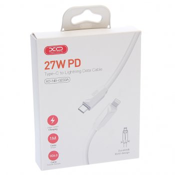 339 р. Кабель iPhone (5-)-USB Type C 1м белый XO (nbq233a white). Увеличить фотографию 3