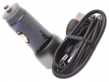 939 р. Устройство зарядное в прикуриватель 1USB 12V кабель USB Type C HOCO (nz8 blue). Увеличить фотографию 2