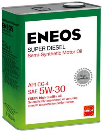 3 099 р. Масло дизельное SUPER DIESEL CG-4 5W30 п/синт.4л ENEOS ENEOS oil1333 (oil1333). Увеличить фотографию 1