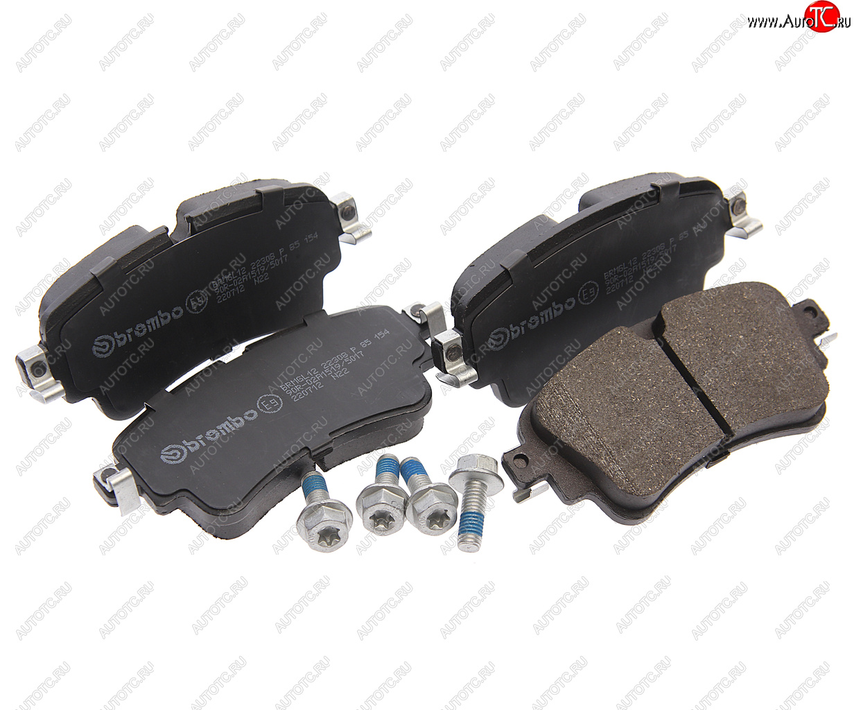 5 199 р. Колодки тормозные задние BREMBO  Audi A4 Allroad ( B8,  B9) (2011-2022), Audi Q7  4M (2015-2022), Volkswagen Touareg ( GP,  NF,  CR) (2002-2024)