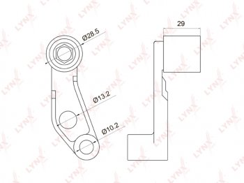 929 р. Ролик ГРМ VW Bora,Caddy,Golf,Polo AUDI A2 SEAT SKODA (1.41.6) обводной (с кронштейном) LYNX (pb3030). Увеличить фотографию 1