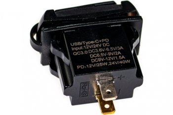 1 229 р. Розетка автомобильная встраиваемая 12V-24V вольтметр QC3.0 PRO LEGEND (pl9375). Увеличить фотографию 1