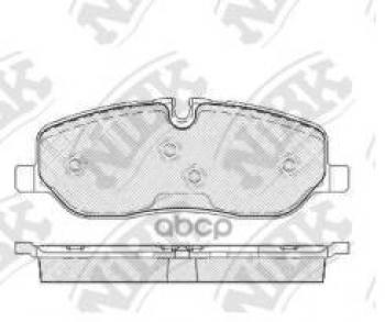 4 899 р. Колодки тормозные передние (4шт.) NIBK  Land Rover Discovery ( 3 L319,  4 L319,  5 L462) - Range Rover  3 L322. Увеличить фотографию 1